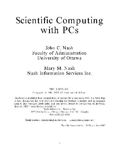 Scientific Computing with PCs