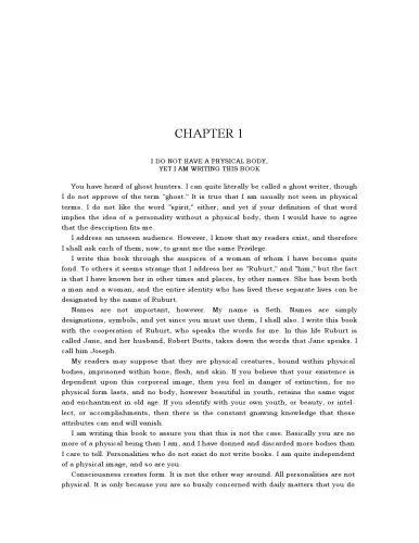 Seth Speaks: The Eternal Validity of the Soul