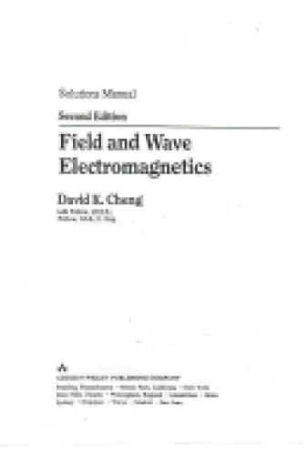 Solution manual Field and Wave Electromagnetics