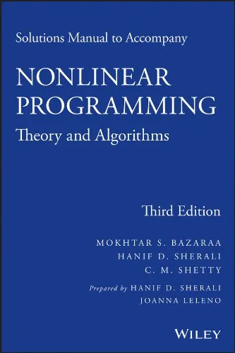 Solutions Manual to Accompany Nonlinear Programming: Theory and Algorithms