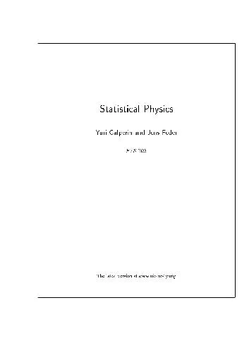 Statistical physics