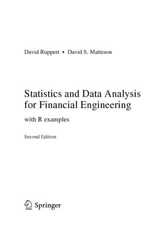 Statistics and Data Analysis for Financial Engineering with R examples [2nd ed.]