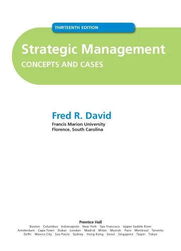 Strategic Management Concepts and Cases