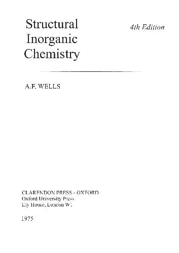 Structural Inorganic Chemistry