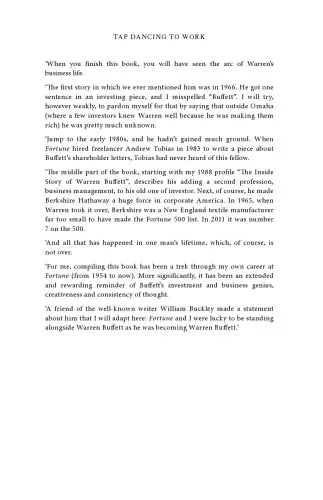 Tap Dancing to Work: Warren Buffett on Practically Everything, 1966-2012