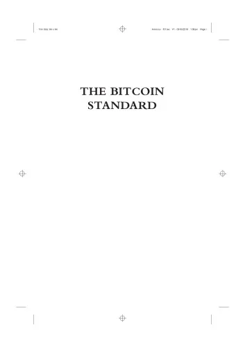 The Bitcoin Standard