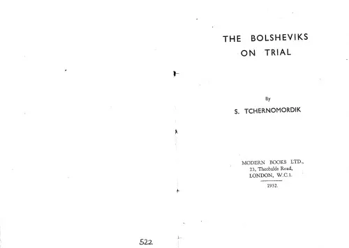 The Bolsheviks on Trial