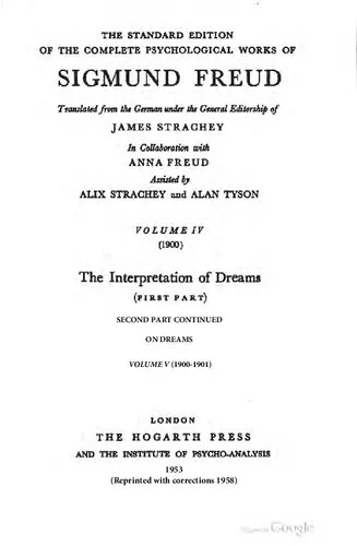 The Interpretation of Dreams (I-II) - On Dreams