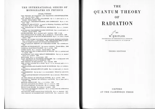 The Quantum Theory Of Radiation 3rd.Ed.