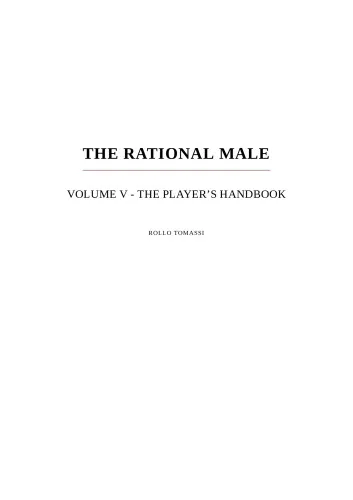 The Rational Male - The Players Handbook (A4 Size)