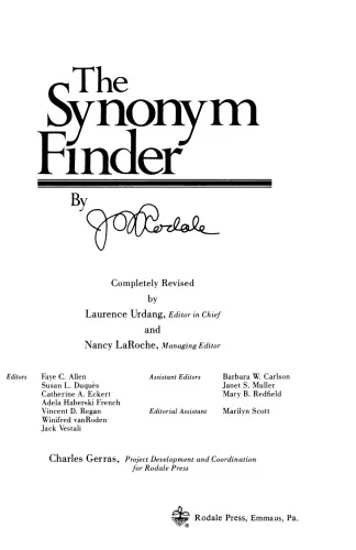 The Synonym Finder