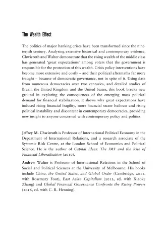 The Wealth Effect: How The Great Expectations Of The Middle Class Have Changed The Politics Of Banking Crises