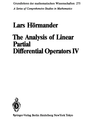 The analysis of linear partial differential operators