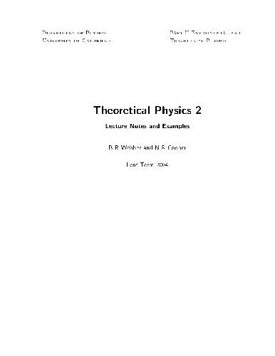 Cover of Theoretical physics 2 (quantum theory) lecture notes