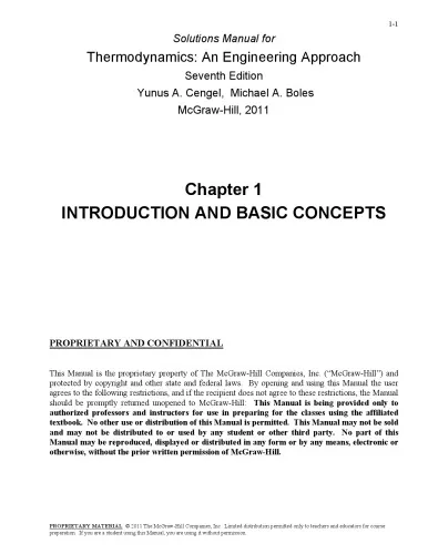 Thermodynamics An Engineering Approach 7th Edition Solution Manual