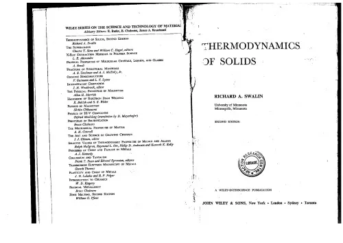 Thermodynamics of Solids