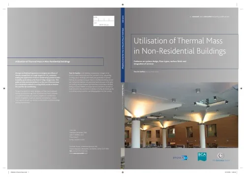 Utilisation of thermal mass in non-residential buildings: guidance on system design, floor types, surface finish and integration of services