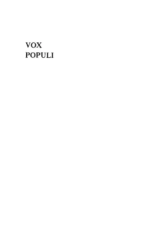 Vox populi: Popular opinion and violence in the religious controversies of the fifth century A.D