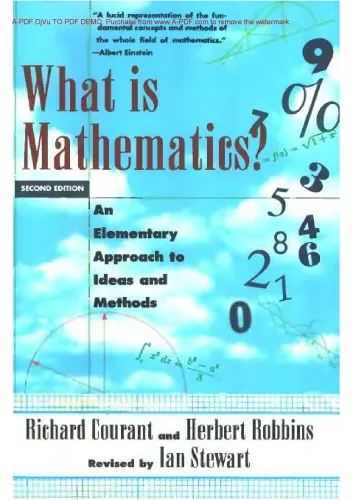 What is mathematics?: an elementary approach to ideas and methods