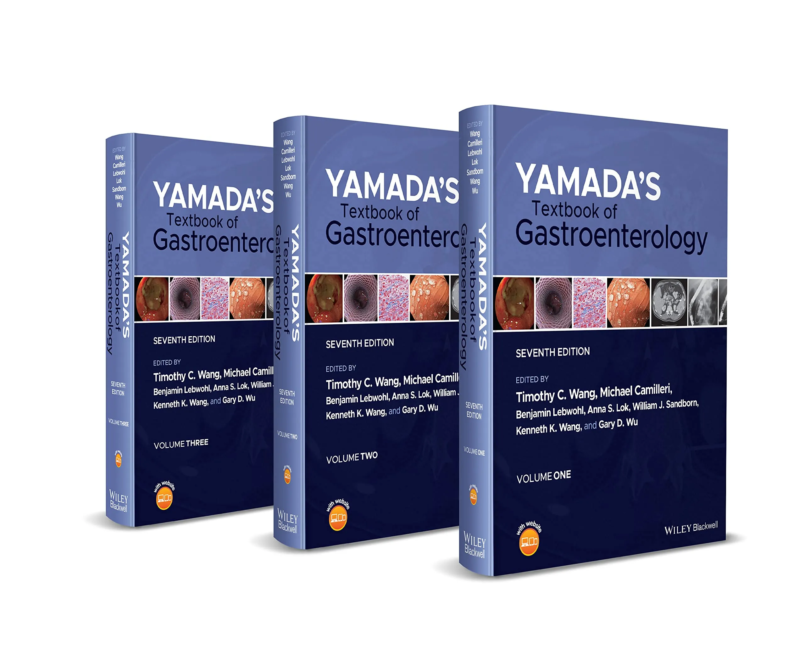 Yamada's Textbook of Gastroenterology, 3 Volume Set, 7th Edition (BOOKMARKED & INDEXED)