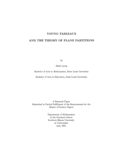 Young tableaux and the theory of plane partitions