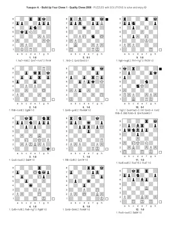 Yusupov series All The Training Puzzles with solutions